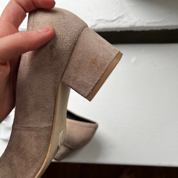 Jeffrey Campbell Rose Pink Bitsie Heels Suede - Picture 6 of 6